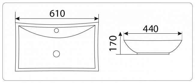Умывальник CeramaLux 9111
