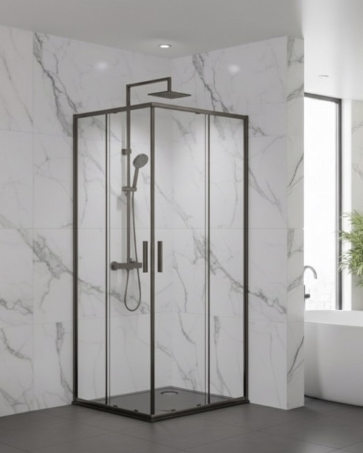 Душевое ограждение, раздвижная CL902QG-90 оружейная сталь