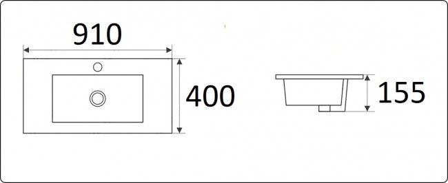 Умывальник CeramaLux 9393-90