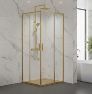 Душевое ограждение, раздвижная CL902МG-100 матовое золото 