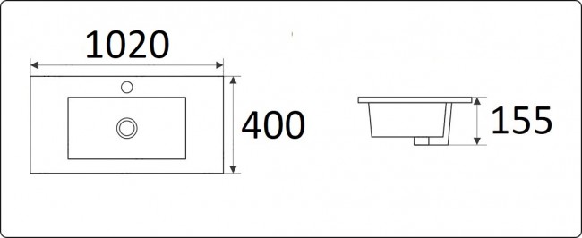 Умывальник CeramaLux 9393-100
