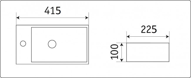 Умывальник CeramaLux D1043 Умывальник CeramaLux D1043