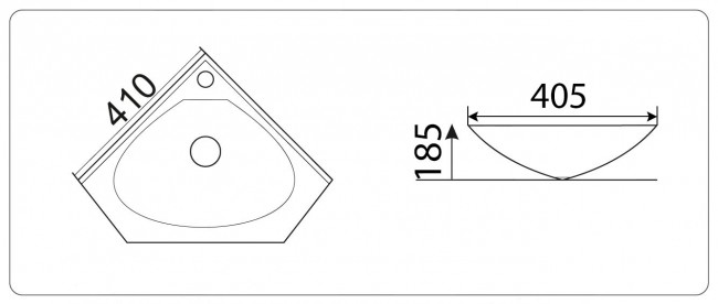 Умывальник CeramaLux 9068B Умывальник CeramaLux 9068B