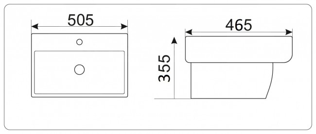 Умывальник CeramaLux NB164