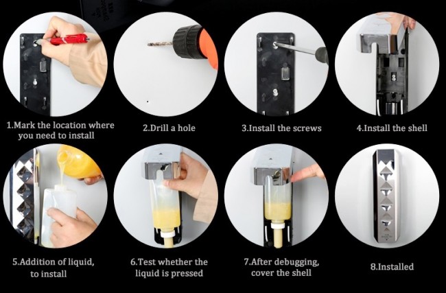 Дозатор для жидкого мыла CeramaLux F7016 Хром