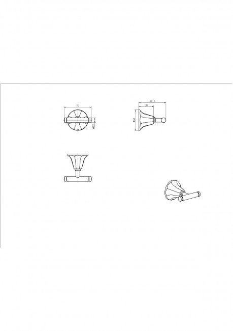 Крючок двойной 73001-1