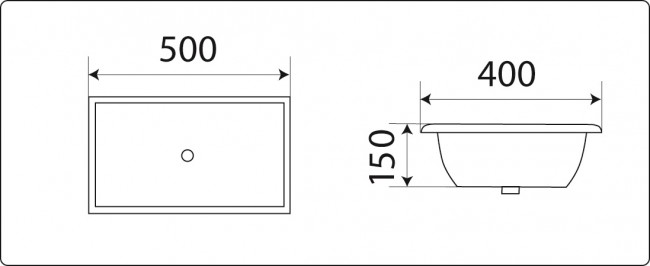 Умывальник CeramaLux 542A Умывальник CeramaLux 542A