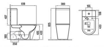 Унитаз напольный Ceramalux 2179 XMC