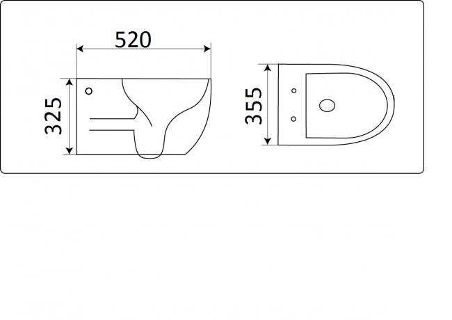 Унитаз подвесной CeramaLux 2196 -1 Унитаз подвесной CeramaLux 2196 -1
