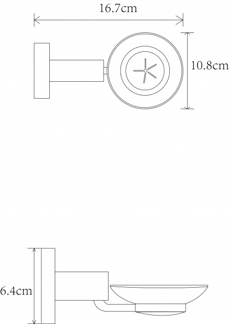 Мыльница стекло 61204-1