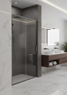 Душевая дверь раздвижная CL307QG-120 оружейная сталь Душевая дверь раздвижная CL307QG-120 оружейная сталь