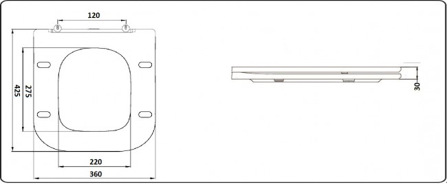 Унитаз напольный CeramaLux 1218A Унитаз напольный CeramaLux 1218A